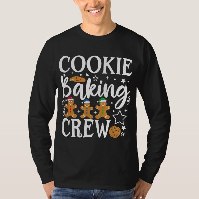 Cookie Backen Crew Funny Group Matching Weihnachte T-Shirt (Vorderseite)