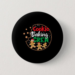 Cookie Backen Crew Funny Pajamas Familie Xmas Chri Button
