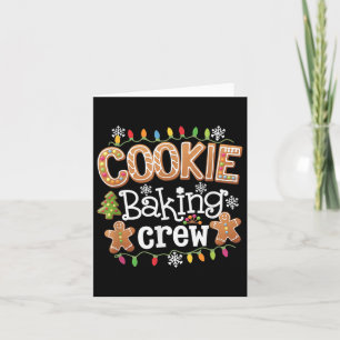 Cookie Backen Crew Kochen Lover Santa Xmas Ginger Karte