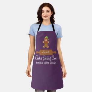Cookie Backen Crew Lila Weihnachten Schürze