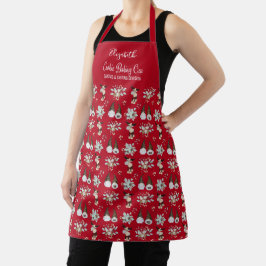 Cookie Backen Crew Mit Monogramm Weihnachten Schür Schürze