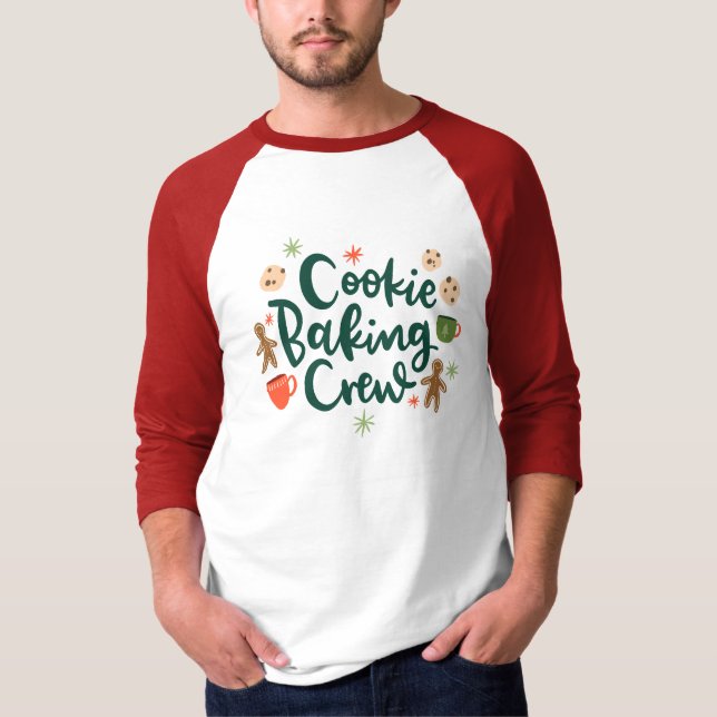 Cookie Backen Crew Urlaub Backen Baseball T - Shir T-Shirt (Vorderseite)