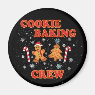Cookie Backen Crew Weihnachten Magnet