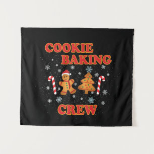 Cookie Backen Crew Weihnachten Wandteppich