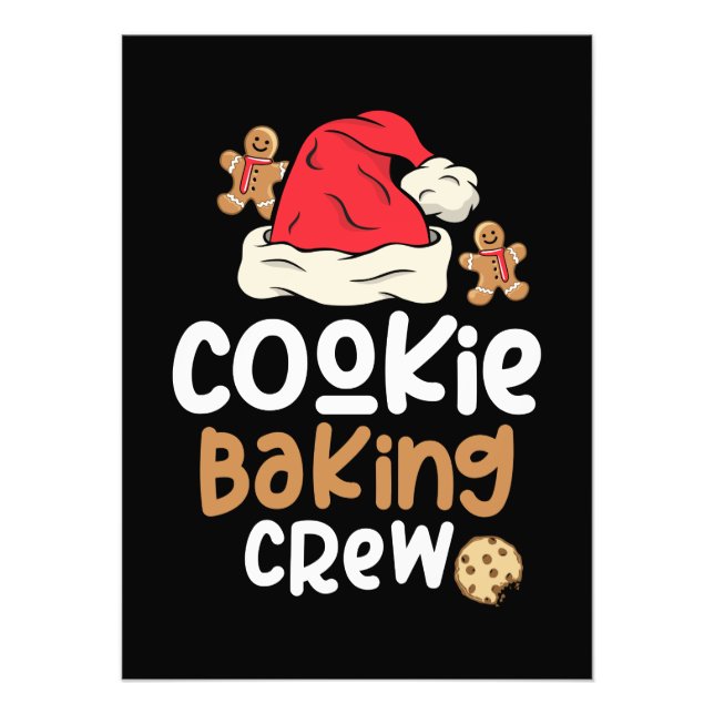 Cookie Backen Crew Weihnachten Weihnachtsfamilie Fotodruck (Vorne)