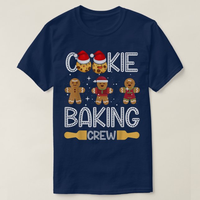 Cookie Backen Crew Weihnachten Weihnachtsfamilie T-Shirt (Design vorne)