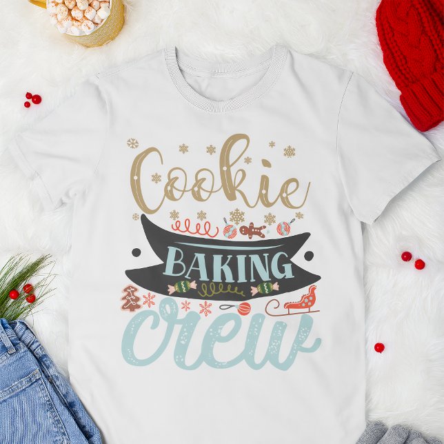 Cookie Backen Crew Weihnachtsfamilie T-Shirt (Von Creator hochgeladen)