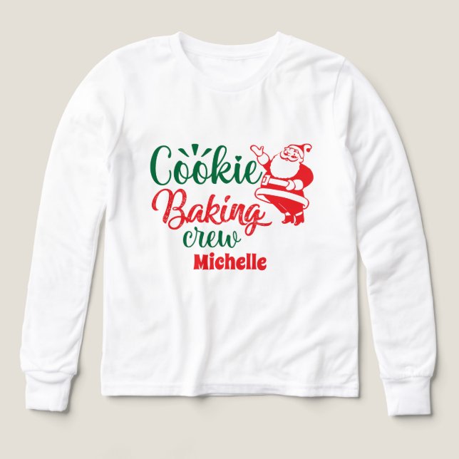 Cookie Backen Crew Weihnachtskinder unisex (Design Vorderseite)