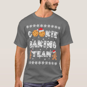 Cookie Backteam Lebkuchen Männer mit Weihnachtsmän T-Shirt