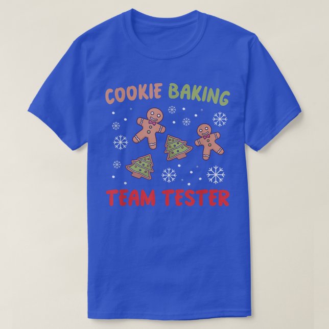 Cookie Backteam-Tester Gingerbread Funny Christ T-Shirt (Design vorne)