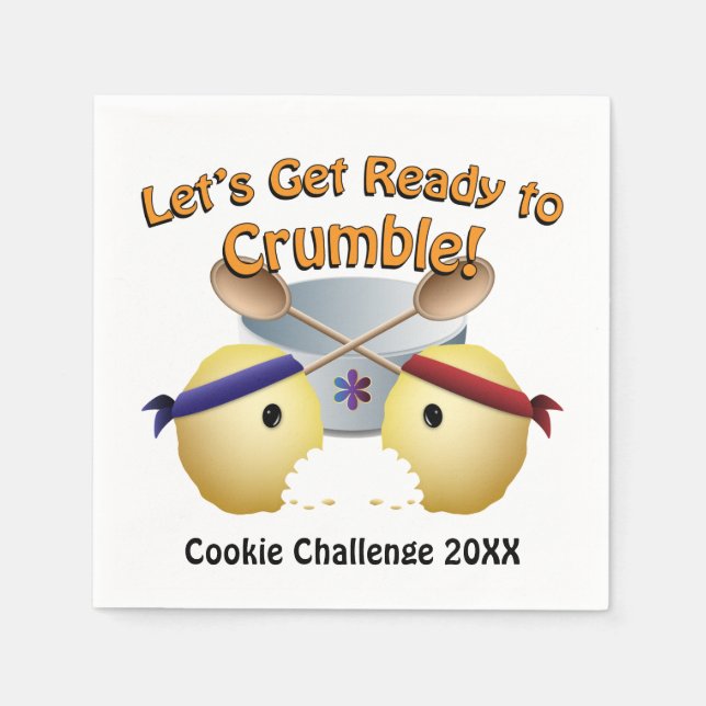 Cookie-Backwettbewerb Serviette (Vorderseite)