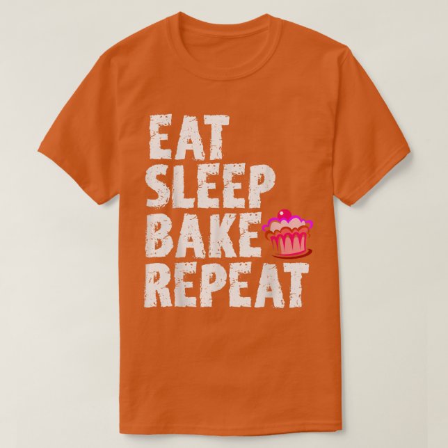 Cookie Bakers Baking Chefs Eat Sleep Bake Repeat C T-Shirt (Design vorne)