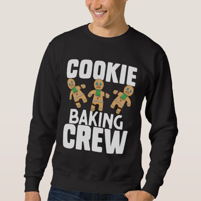 Cookie Baking Crew Christmas Bakers Team Baker's Sweatshirt (Vorderseite)