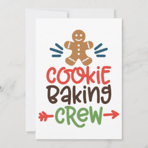Cookie baking crew christmas einladung