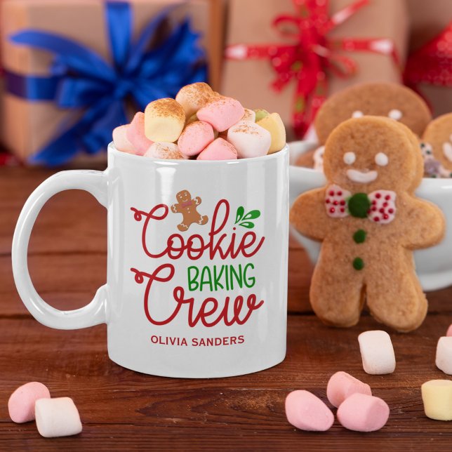 Cookie Baking Crew ,Cute Christmas Kaffeetasse (Von Creator hochgeladen)