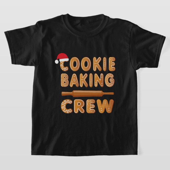 Cookie Baking Crew Family Christmas Gingerbread  T-Shirt (Ablage )