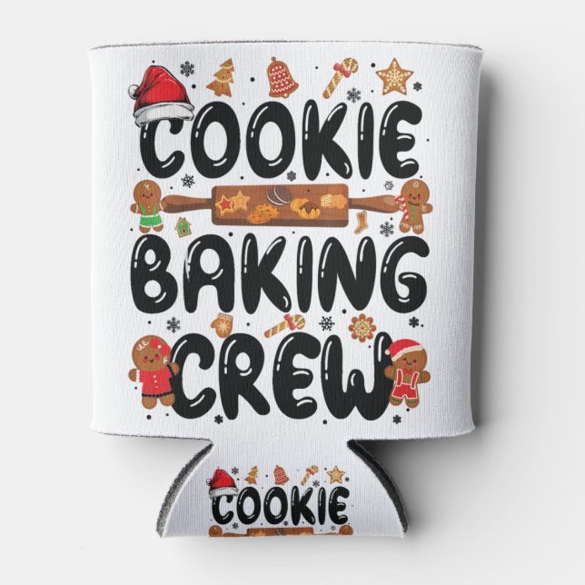 Cookie Baking Crew Family Christmas Gingerbread Te Dosenkühler (Vorderseite)