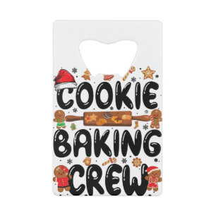 Cookie Baking Crew Family Christmas Gingerbread Te Geldbeutel Flaschenöffner