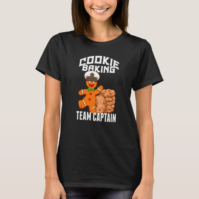 Cookie Baking Crew  Gingerbread Baking Team Captai T-Shirt (Vorderseite)