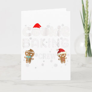 Cookie Baking Crew Weihnachtsgewand aus Ingwerbrot Karte