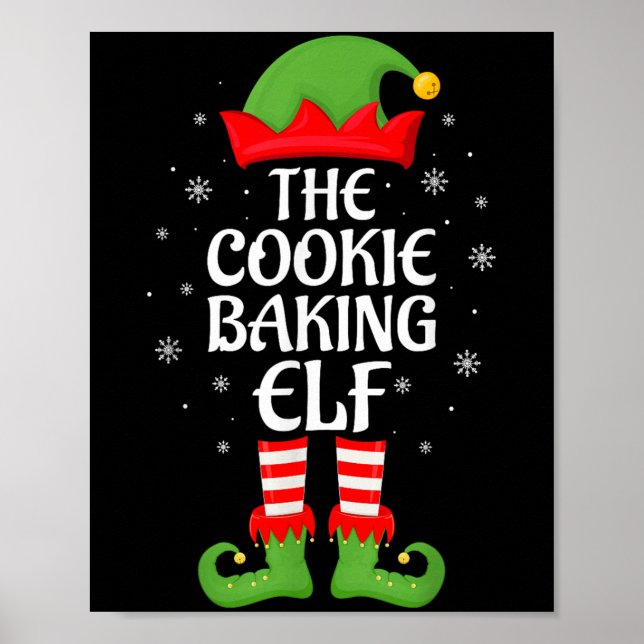 Cookie Baking Elf Xmas Familie Matching Elf Squad  Poster (Vorne)