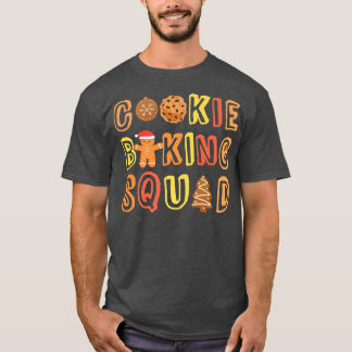Cookie Baking Squad Gingerbread Man Cafeteria Bake T-Shirt
