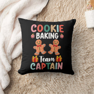 Cookie Baking Team Kapitän Familie Weihnachten Kissen