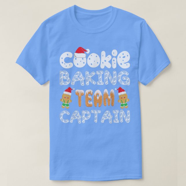Cookie Baking Team Kapitän Funny Gingerbread Chris T-Shirt (Design vorne)