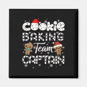 Cookie Baking Team Kapitän Gingerbrett Weihnachten Magnet