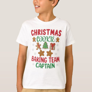 Cookie Baking Team Kapitän Weihnachtsbäcker T-Shirt