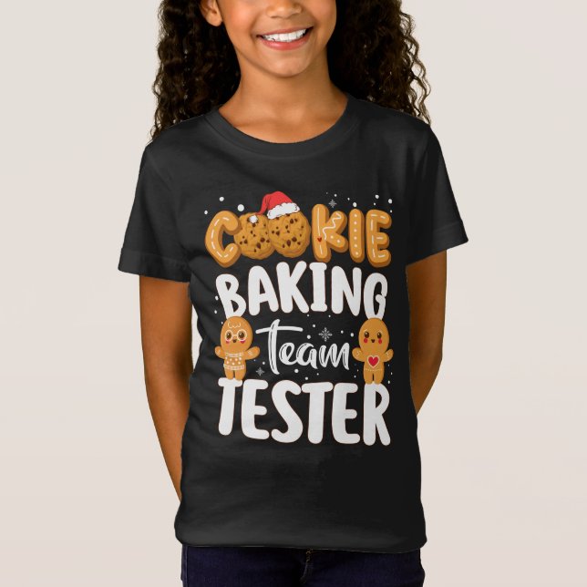 Cookie Baking Team Test Gingerbread Christmas T-Shirt (Vorderseite)