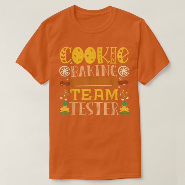 Cookie Baking Team Tester 1143 T-Shirt (Design vorne)