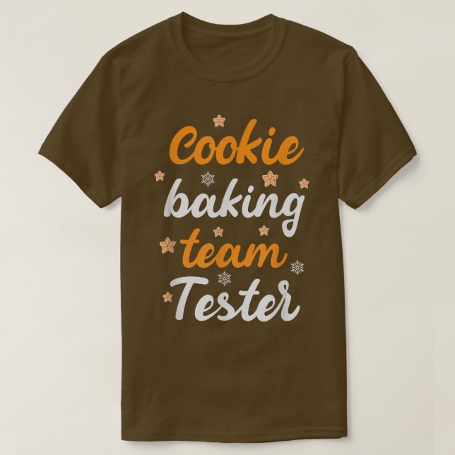 Cookie Baking Team Tester Baking Gingerbread Chris T-Shirt (Design vorne)
