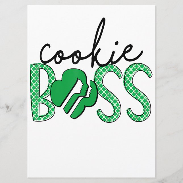 Cookie Boss Scout Girls Cookie Dealer Menükarte (Vorderseite)