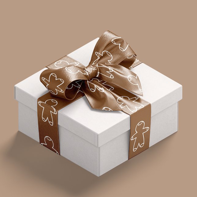 Cookie Brown 965324 Lebkuchen Männer Satinband (Cookie Brown 965324 Gingerbread Men Satin Ribbon)