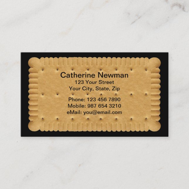 Cookie Businesscard Visitenkarte (Vorderseite)