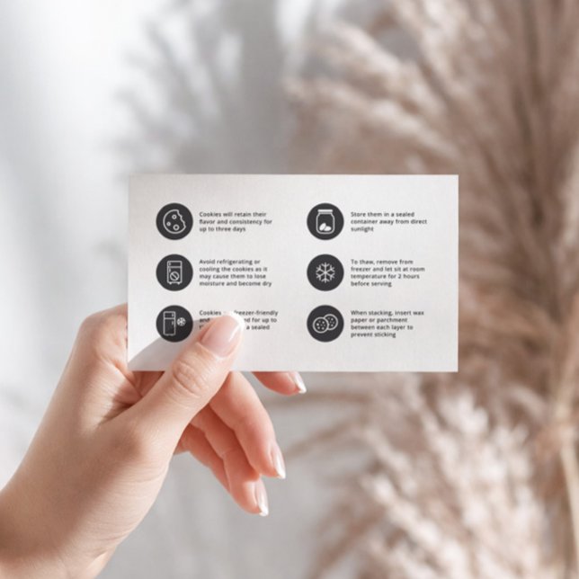 Cookie Care Minimalistisch Flat Dankeschön Karte (Von Creator hochgeladen)