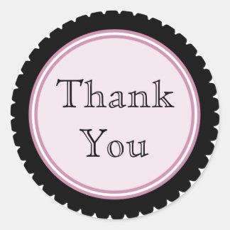 Cookie Cut Black Pink Danke Stickers