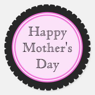 Cookie Cutter Hot Rose Mère's Day Stickers