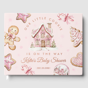 Cookie de Noël rose Baby shower Foil Livre d'or