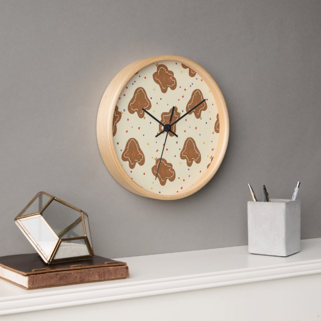 Cookie Dough Pattern Wall Clock Uhr (Büro)