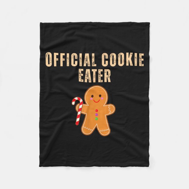 Cookie Eater Funny Christmas Couples Matching  Fleecedecke (Vorderseite)