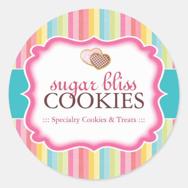 Cookie et dessert - Stickers Emballage (Devant)
