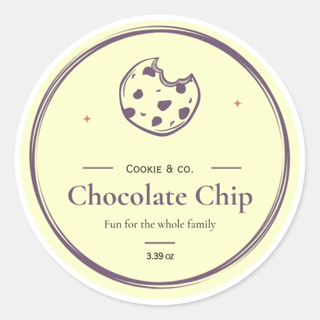 Cookie-Etiketten, Body Butter Labels, Candle Label Runder Aufkleber (Vorderseite)