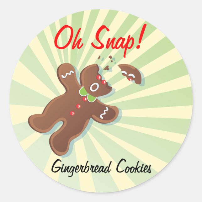 Cookie Exchange Bake Sale Labels Runder Aufkleber (Vorderseite)