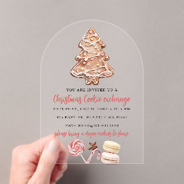 Cookie Exchange Christmas Party Acryleinladungen