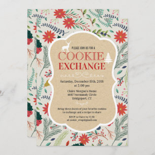 Cookie Exchange Feiertag Einladung