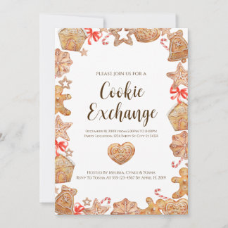Cookie Exchange - Feiertagseinladungen Einladung