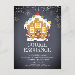 Cookie Exchange Party Urlaub Einladungspostkarte