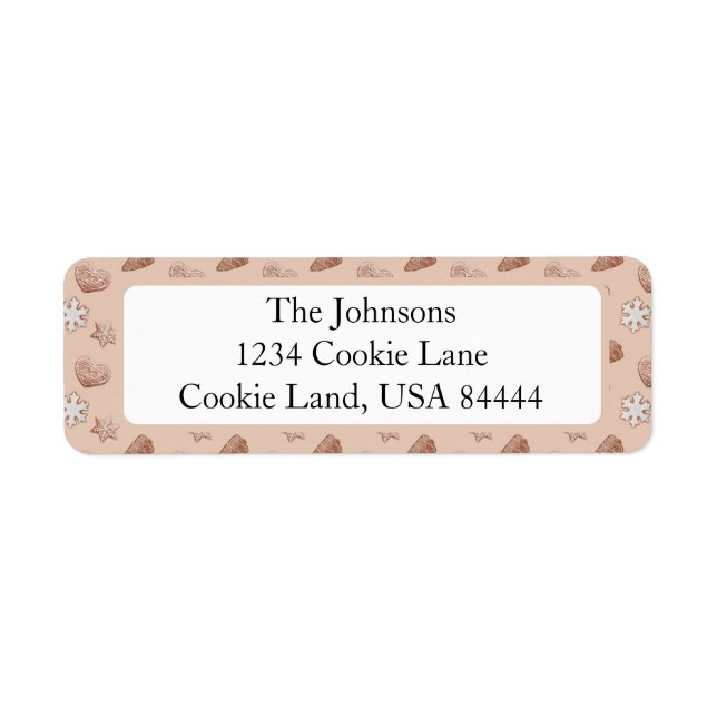 Cookie Exchange-Rücksendeadresse (Vorne)